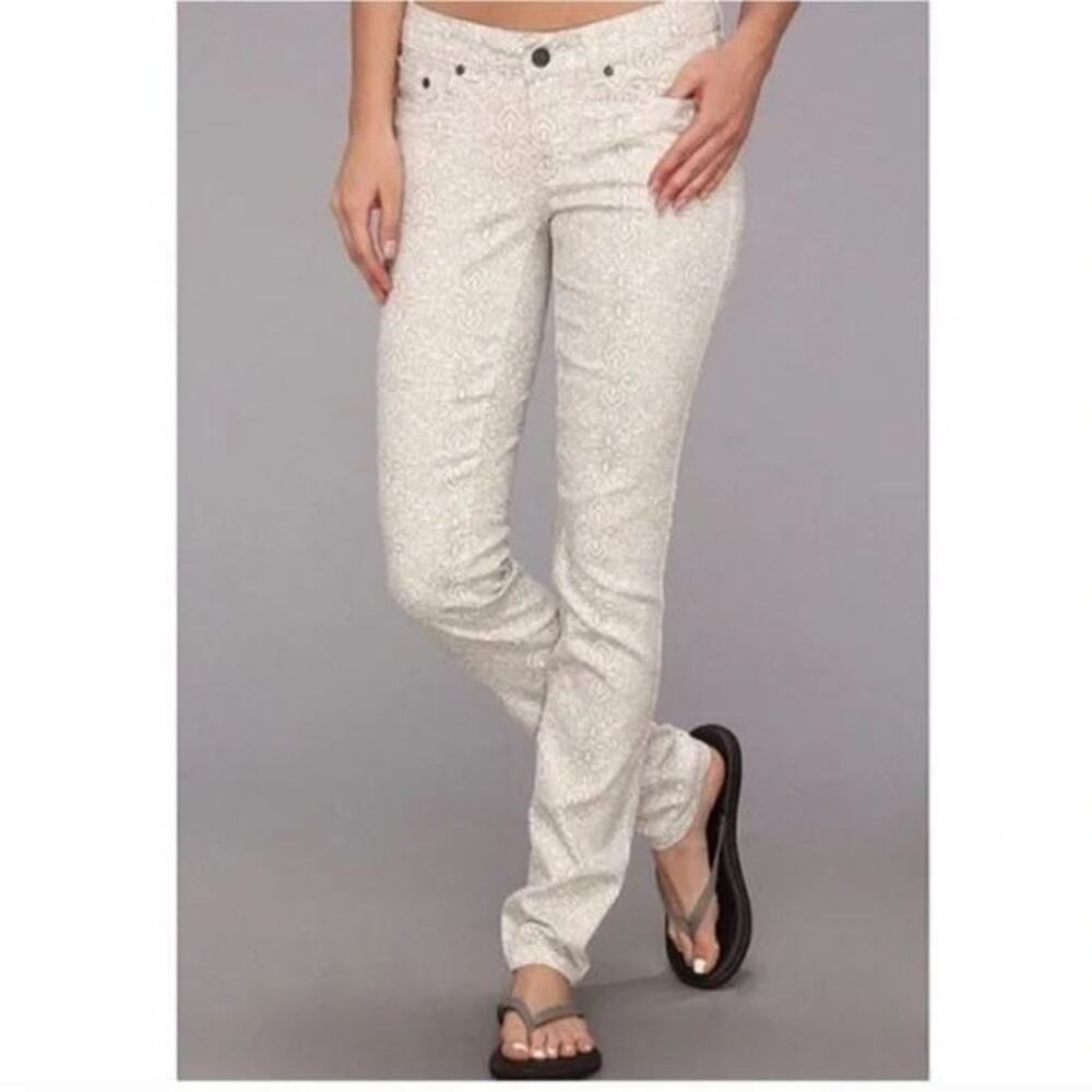 PrAna Organic Cotton Stone Diamond‎ Print Skinny Kara Jeans